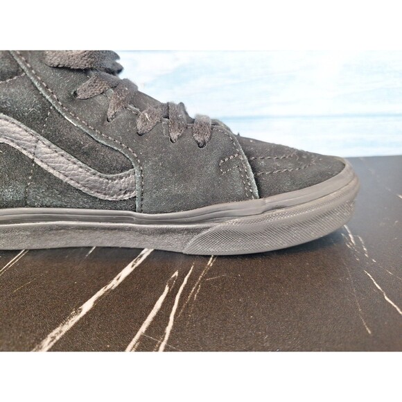 Vans SK8-Hi Black Suede Canvas High Top Skate Shoes M 5 W 6.5 main image 7
